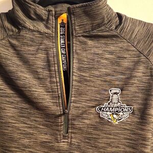 Pittsburgh Penguins 2016 Stanley Cup Champs Level Wear Men's 1/4 Zip Med